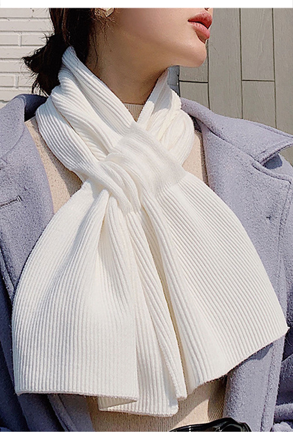 Women Comfortable Warm Elegant Solid Colored Beautiful Muffler