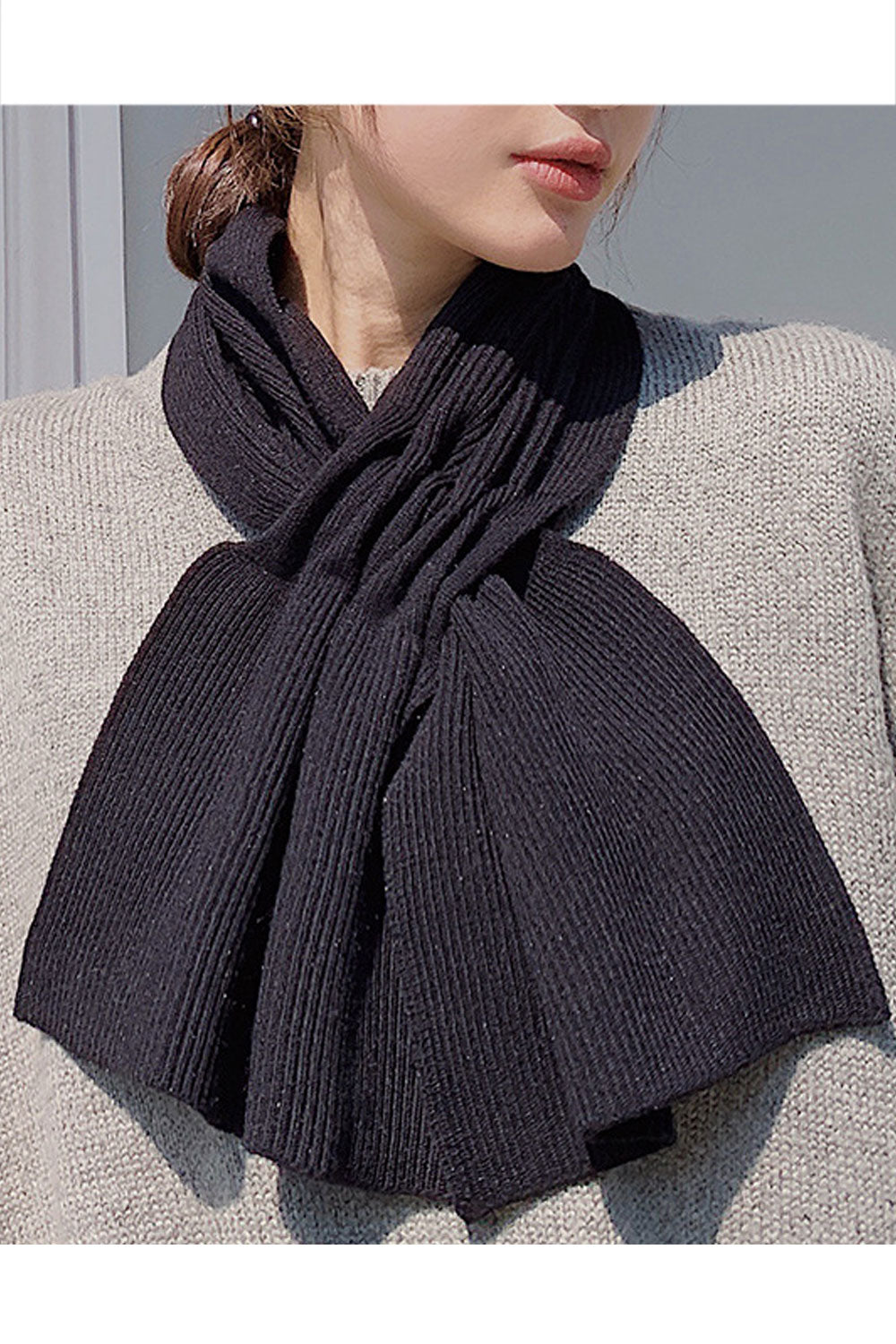 Women Comfortable Warm Elegant Solid Colored Beautiful Muffler