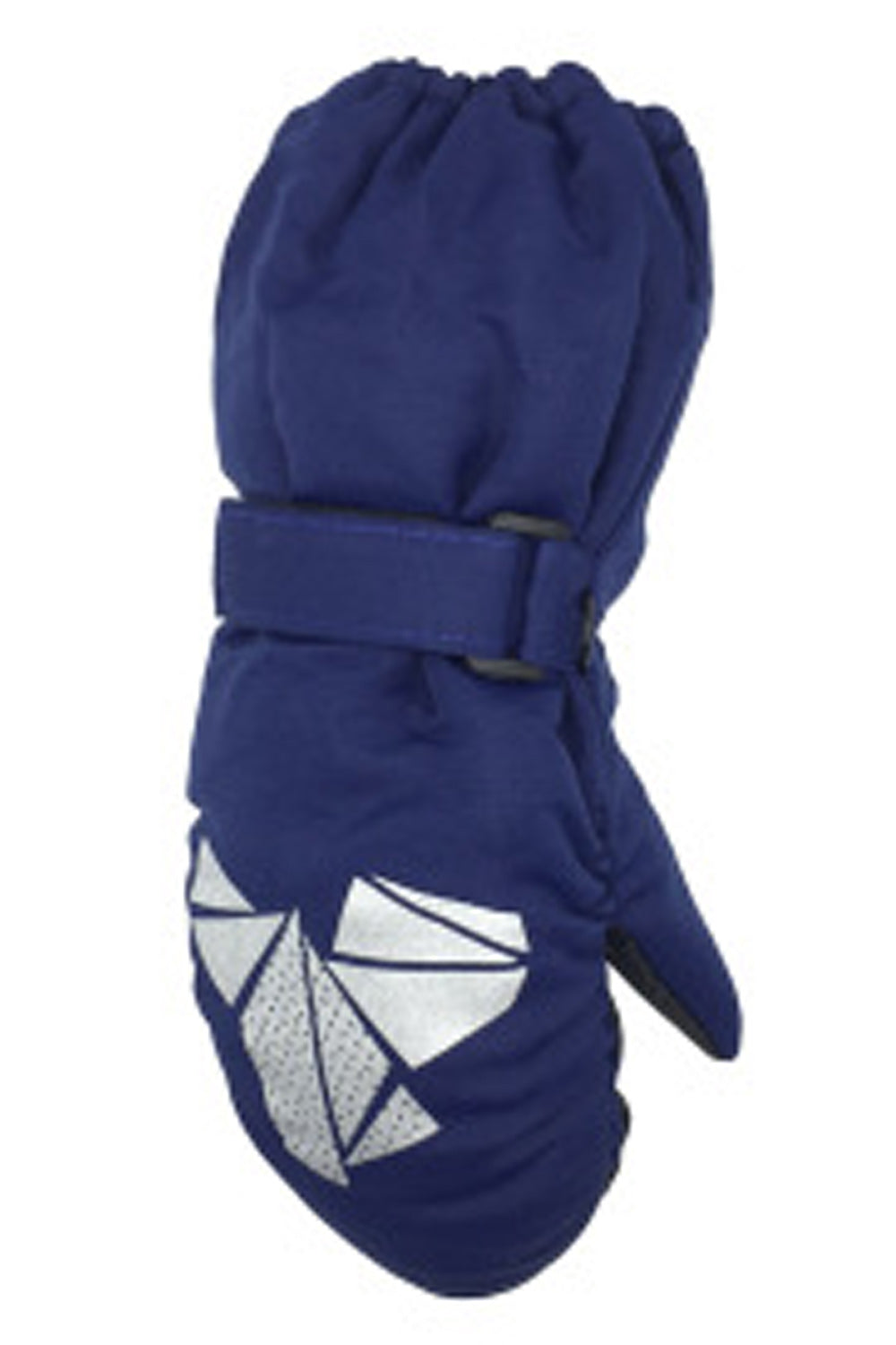 Kids Boys Belted Wrist Solid Colored Thick Comfortable Ski Gloves