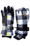Kids Boys Casual Winter Season Printed Style Ski Gloves