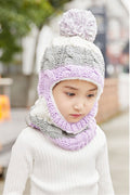 Kids Girls Soft Ear Protection Casual Winter Hat
