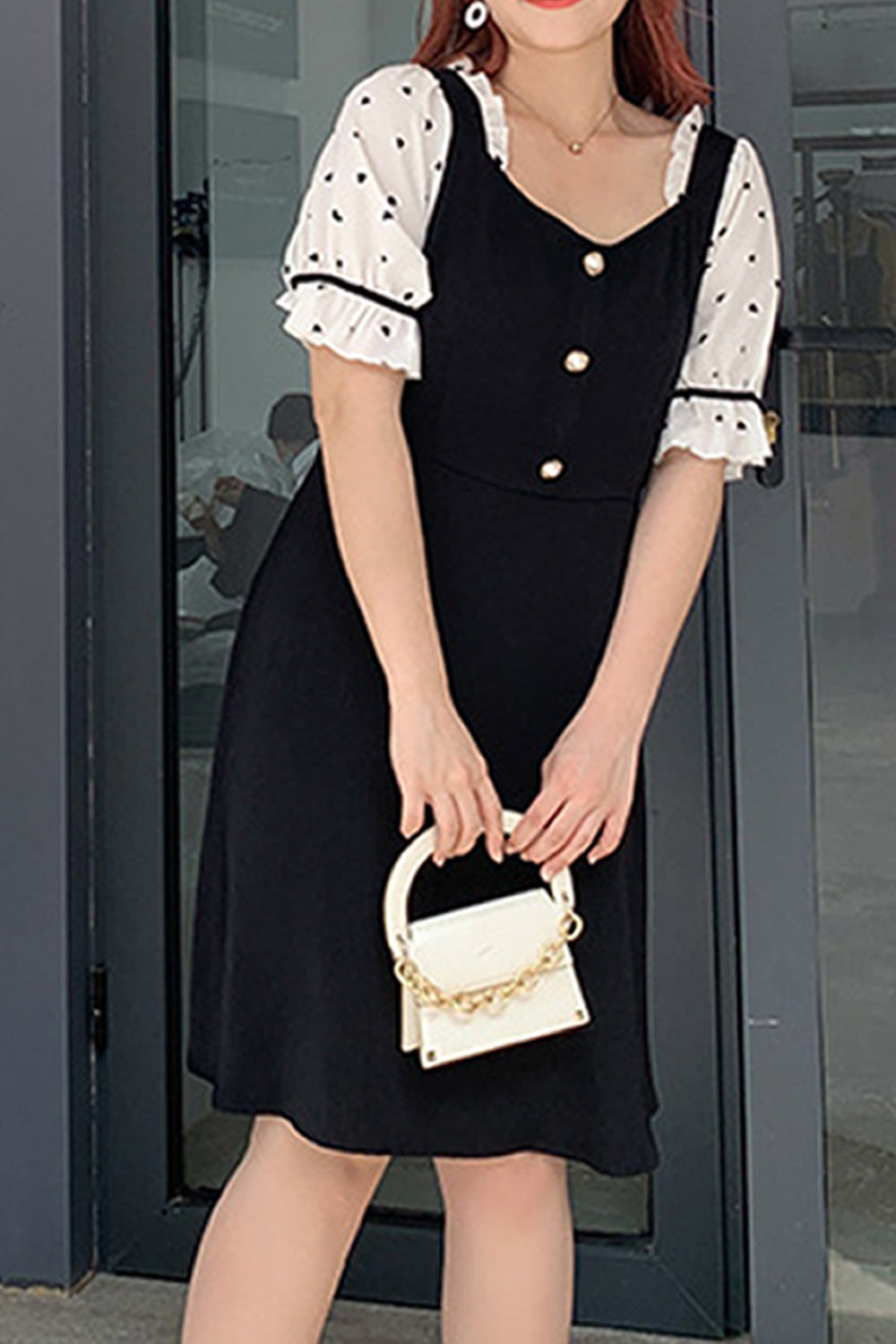 Women Plus Short Sleeve Mid Length Breathable Soft Dress