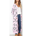 Women Beautiful Loose Leapard Print Cardigan