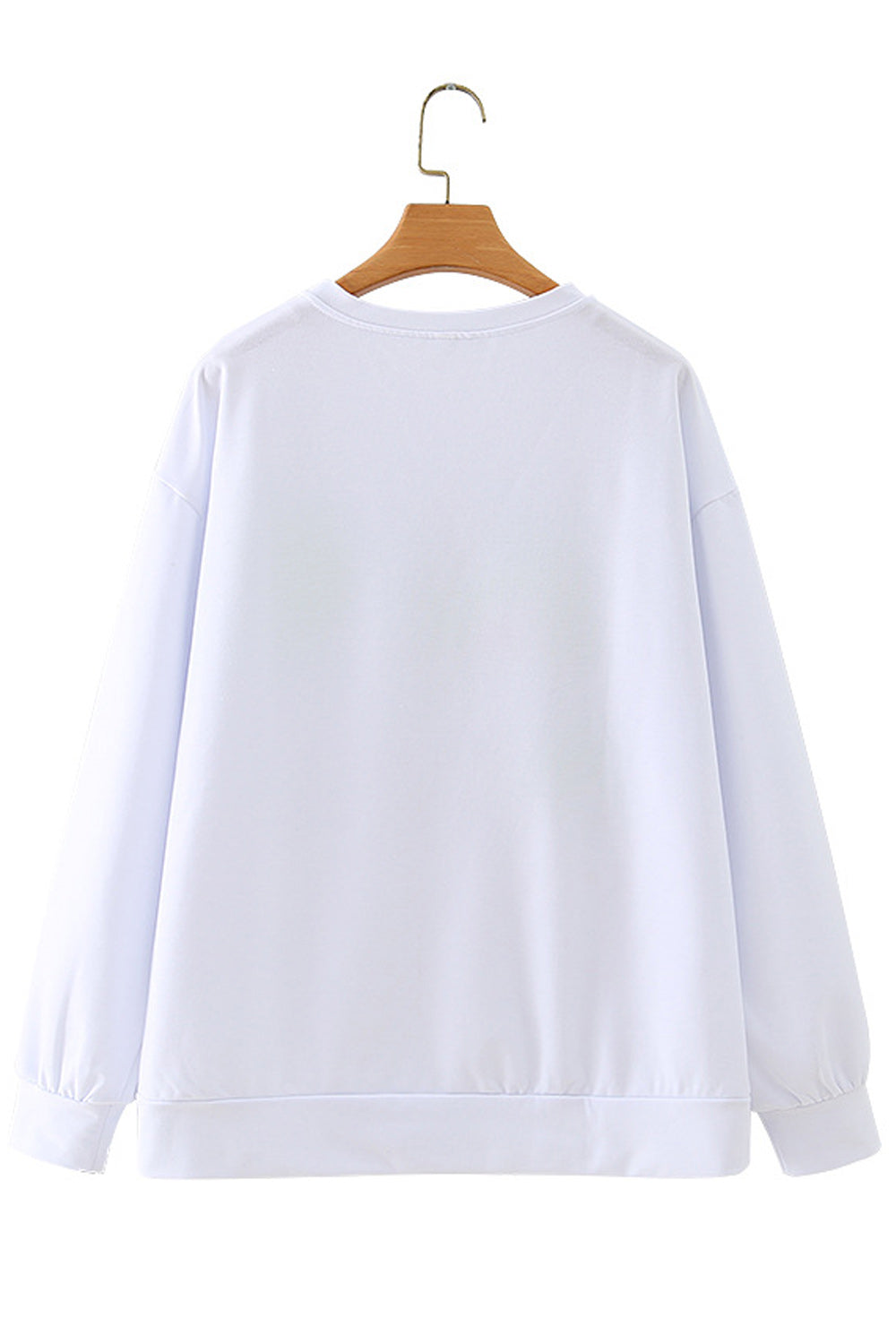 Women Classy Printed Pattern Long Sleeve Convenient Sweatshirt