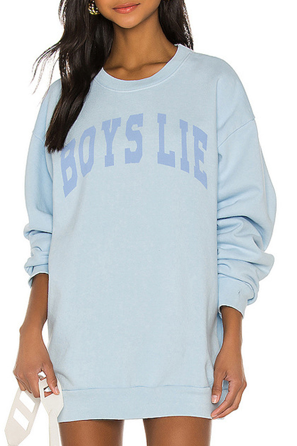 Women Letter Pattern Long Sleeve Classy Sweatshirt