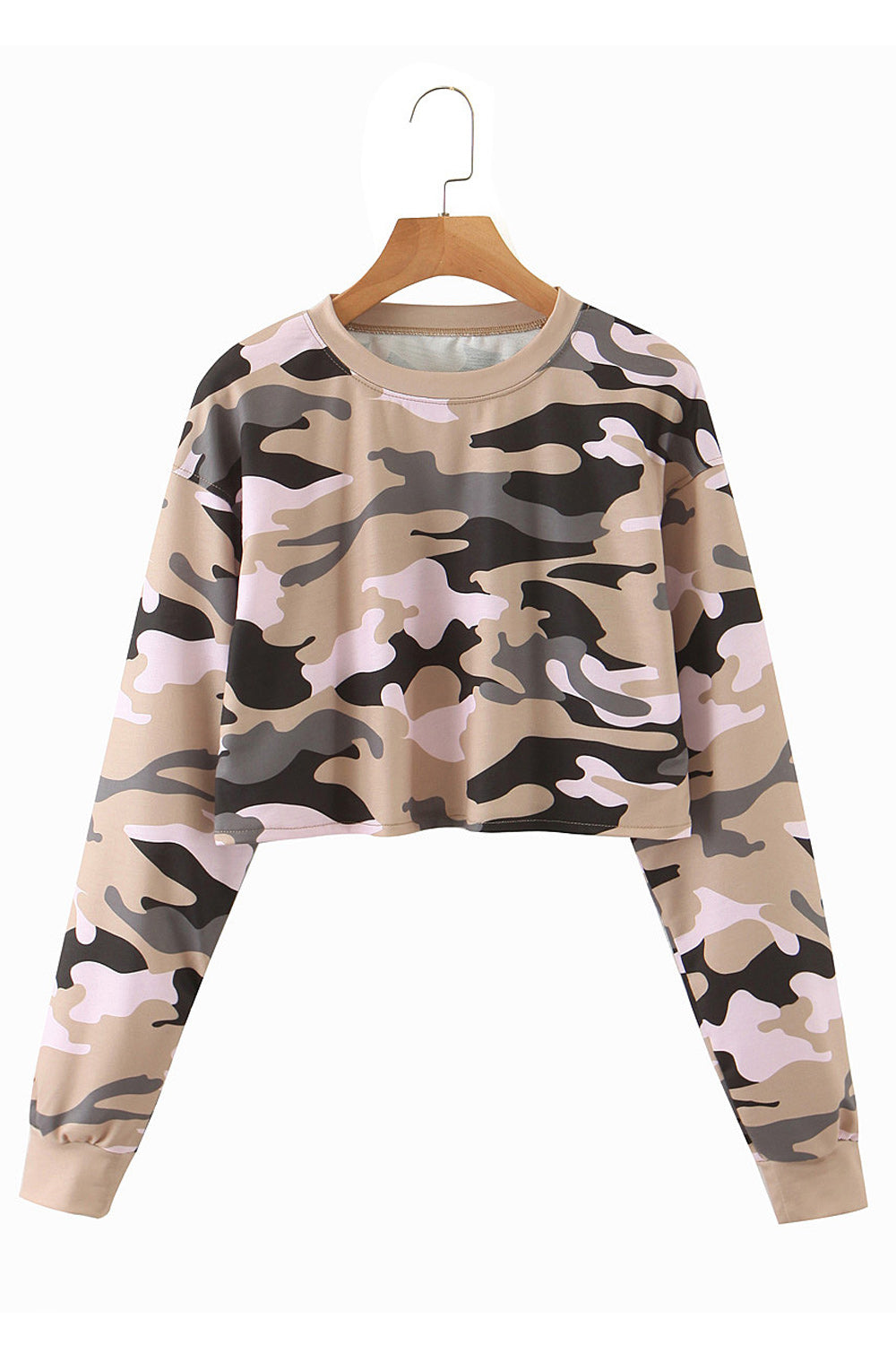 Women Magnificent Camouflage Printed Long Sleeve Pretty Sweatshirt