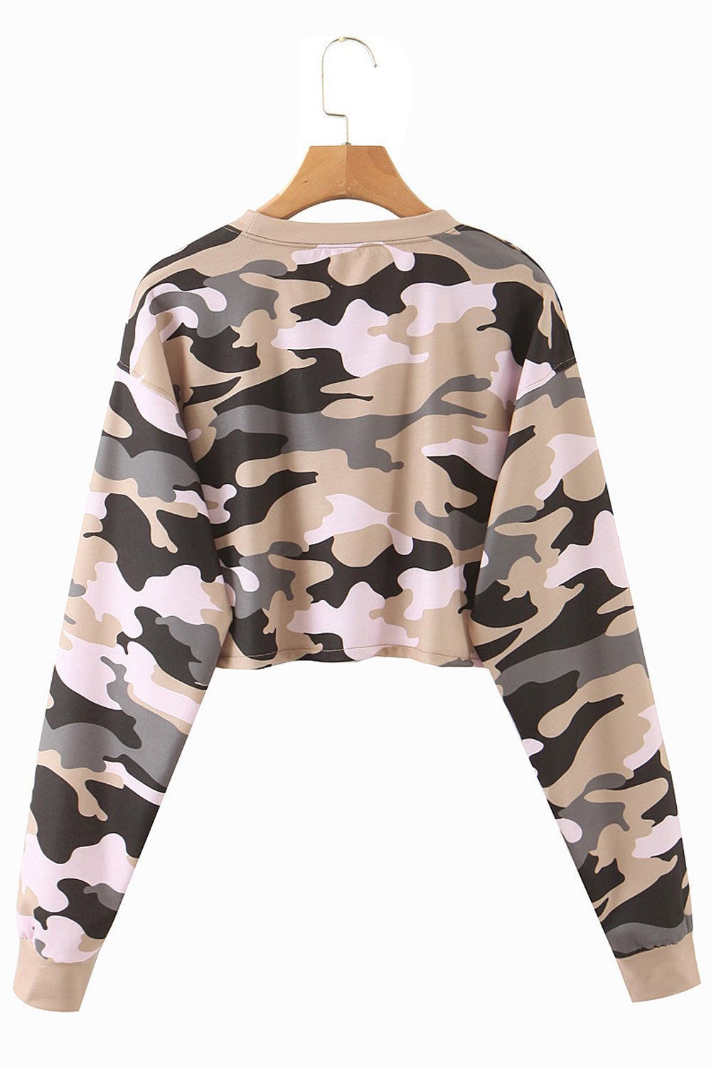 Women Magnificent Camouflage Printed Long Sleeve Pretty Sweatshirt