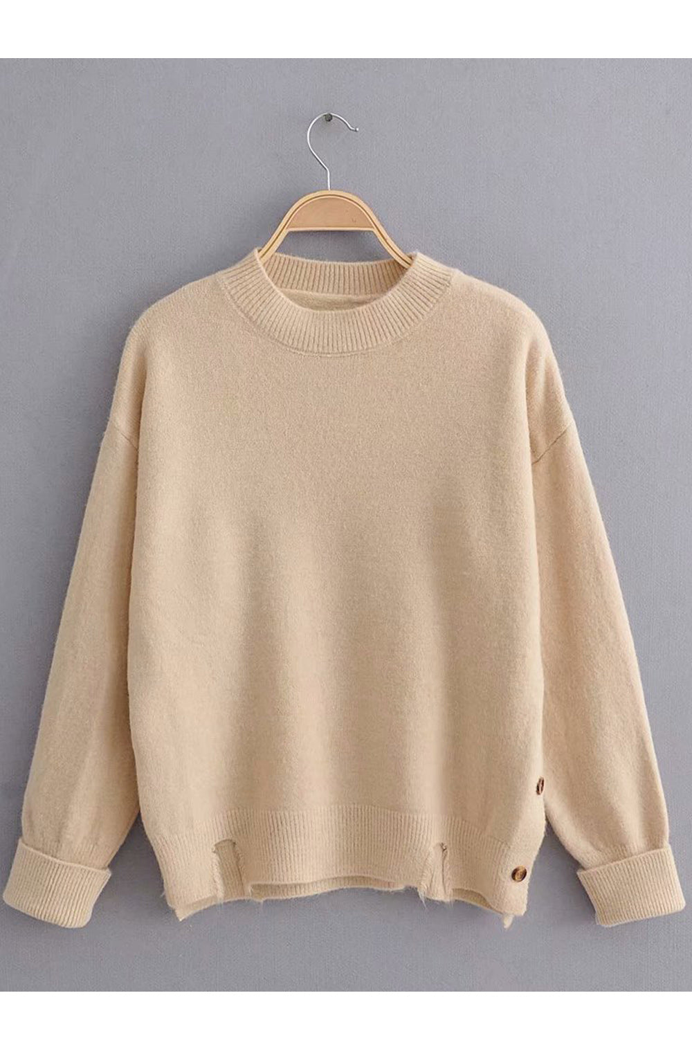 Women Long Sleeve Comfortable Round Neck Cozy Sweatshirt