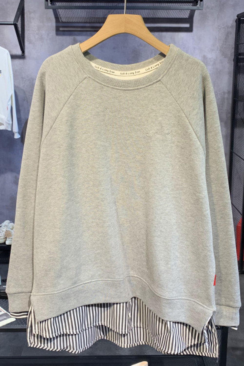 Women Simple Styled Solid Pattern Round Neck Comfortable Sweatshirt