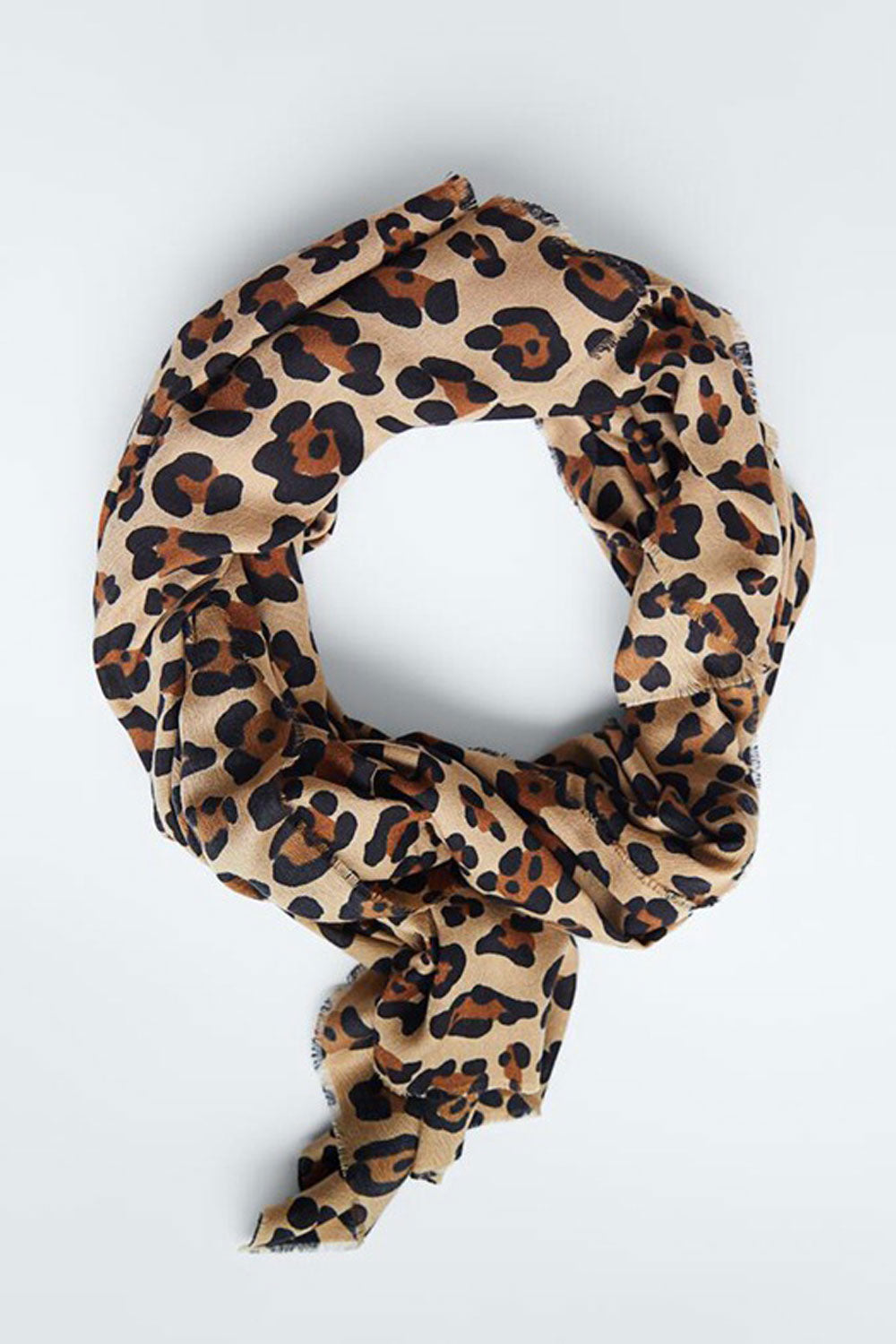 Women Leopard Pattern Convenient Warm Stylish Muffler