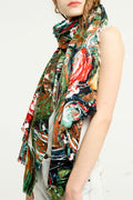 Women Magnificent Styled Printed Pattern Warm Muffler