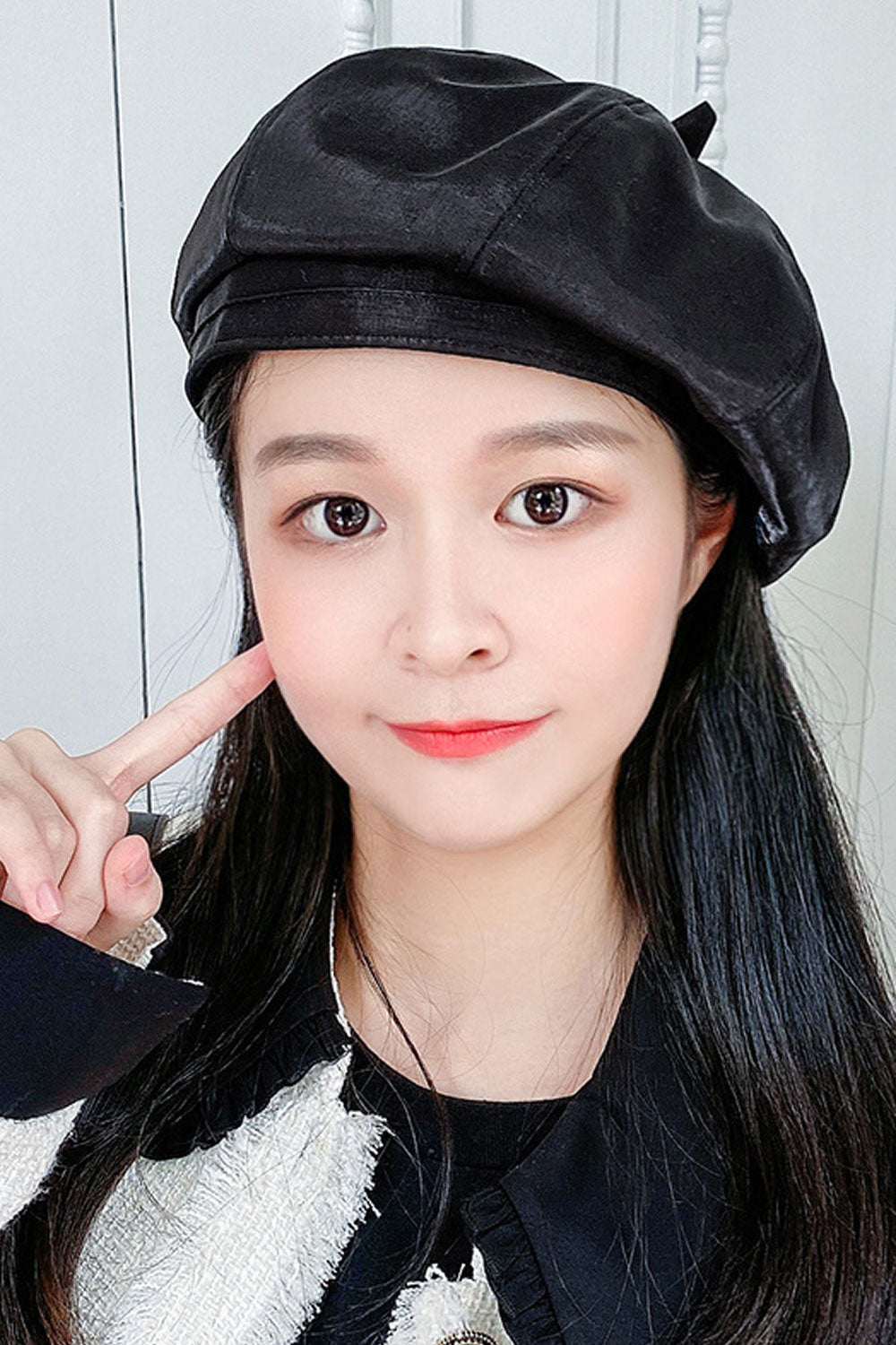 Women Simple Styled Solid Pattern Beautiful Autumn Season Beret Hat