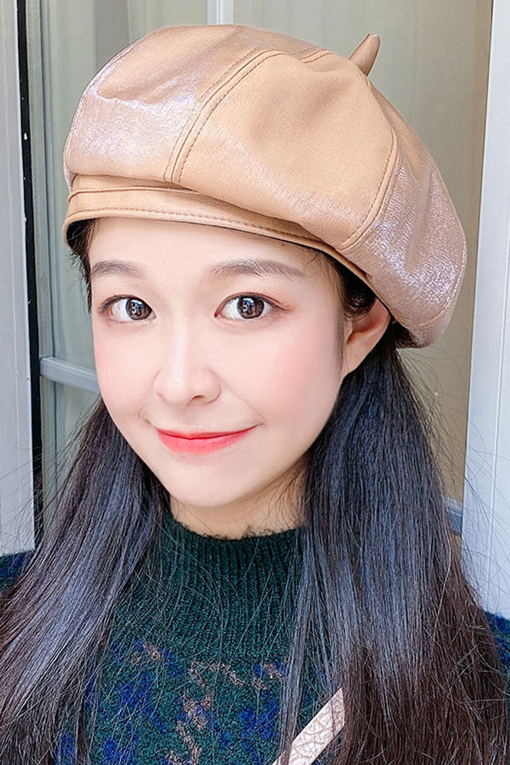 Women Simple Styled Solid Pattern Beautiful Autumn Season Beret Hat