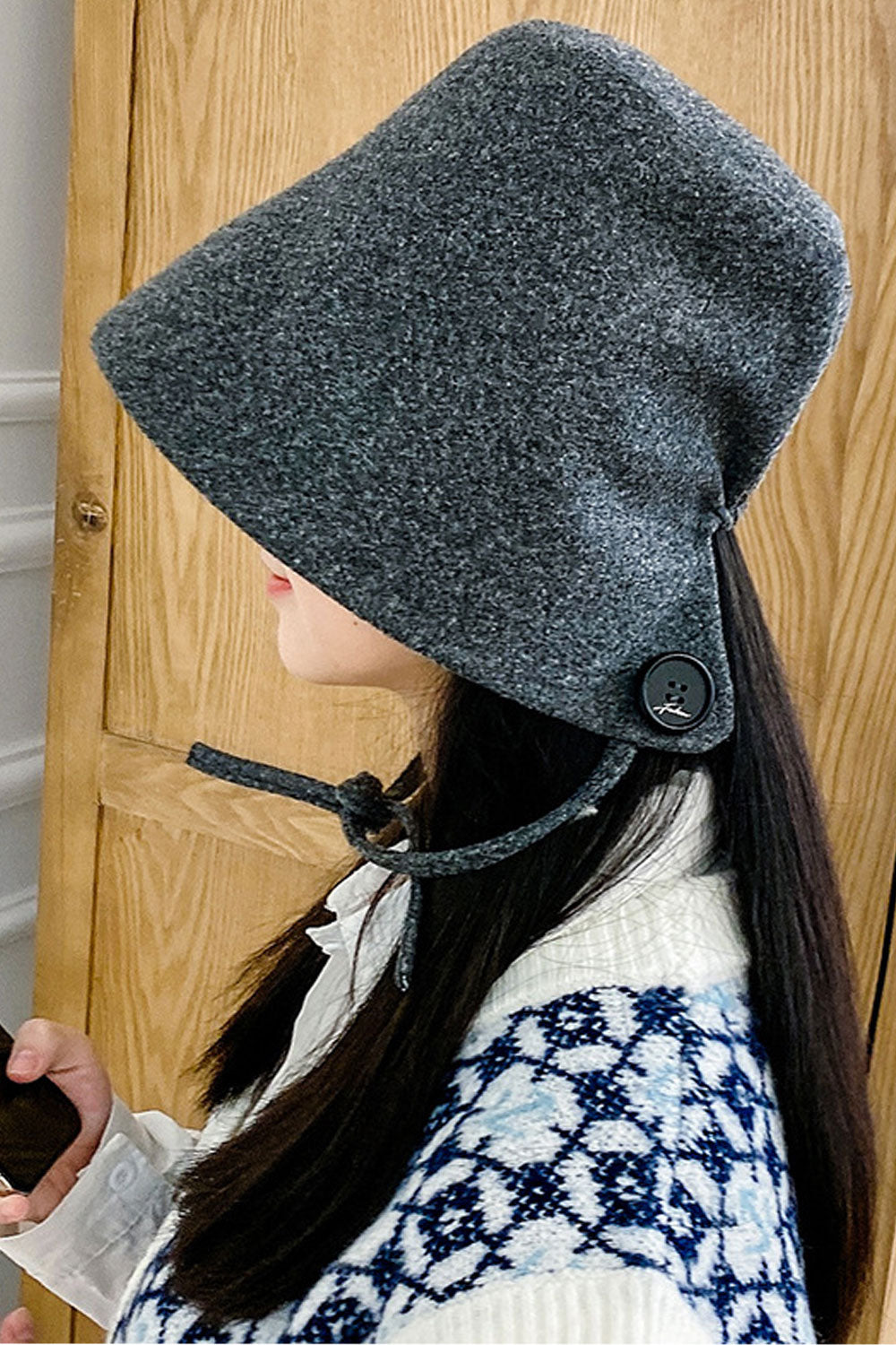 Women Comfortable Ear Protection Solid Colored Warm Beret Hat