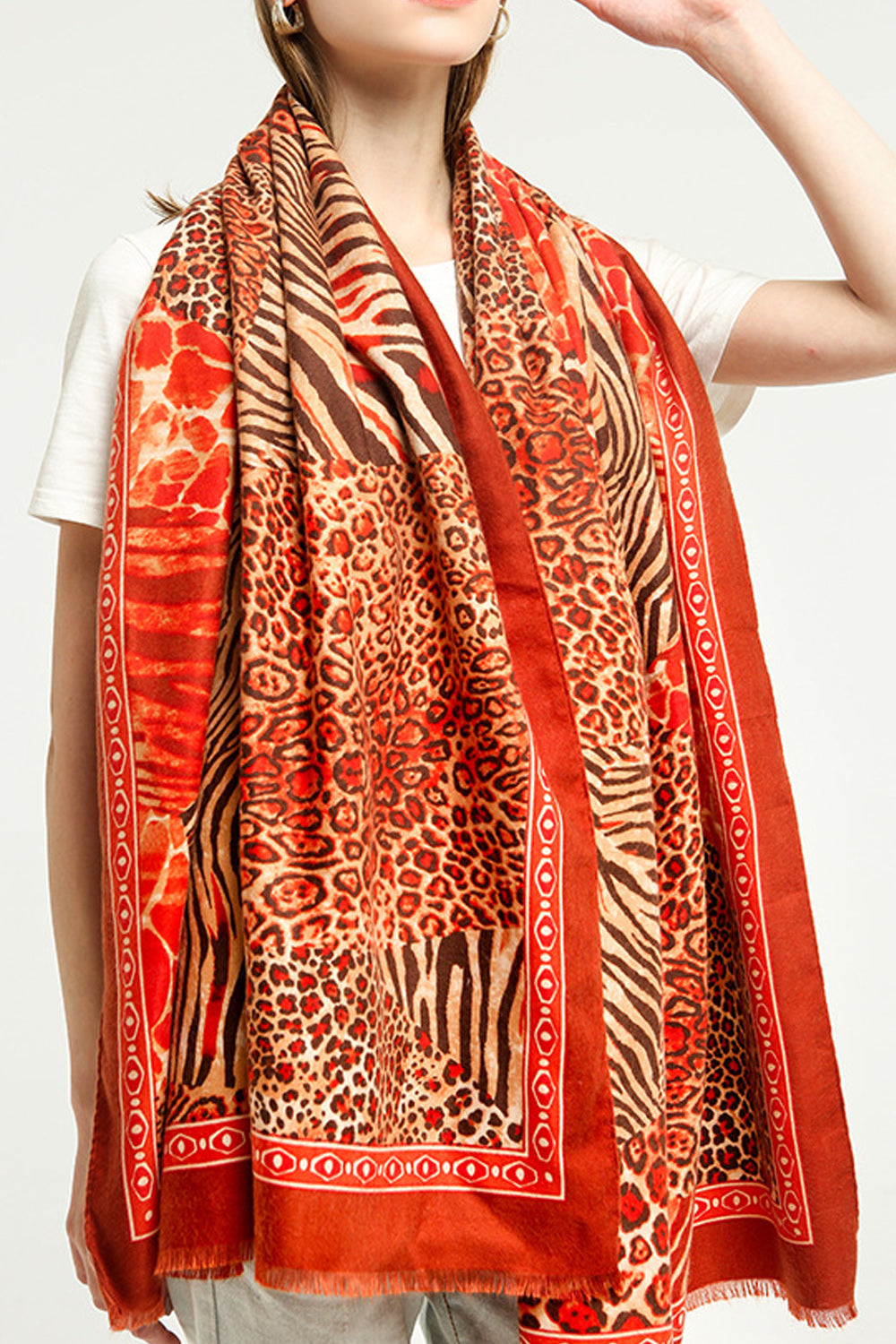 Women Classic Printed Pattern Fabulous Warm Muffler
