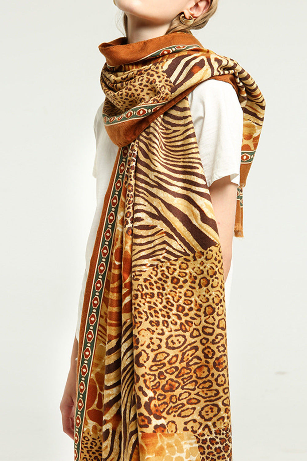Women Classic Printed Pattern Fabulous Warm Muffler