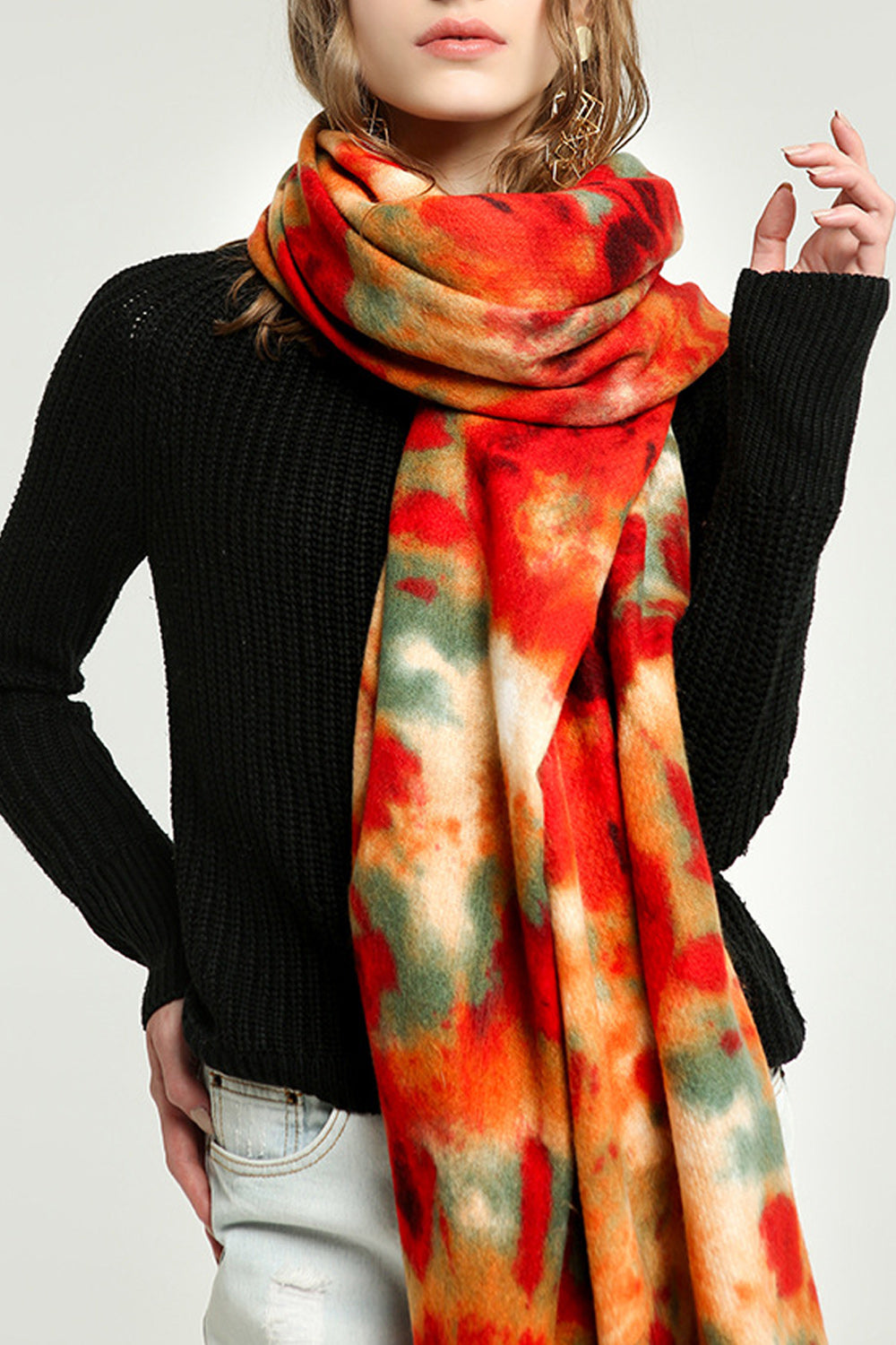 Women Lovely Printed Style Cozy Winter Muffler