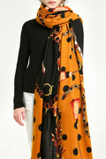 Women Fashionable Warm Long Length Printed Style Muffler