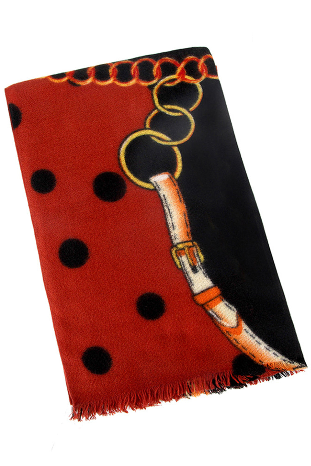 Women Fashionable Warm Long Length Printed Style Muffler