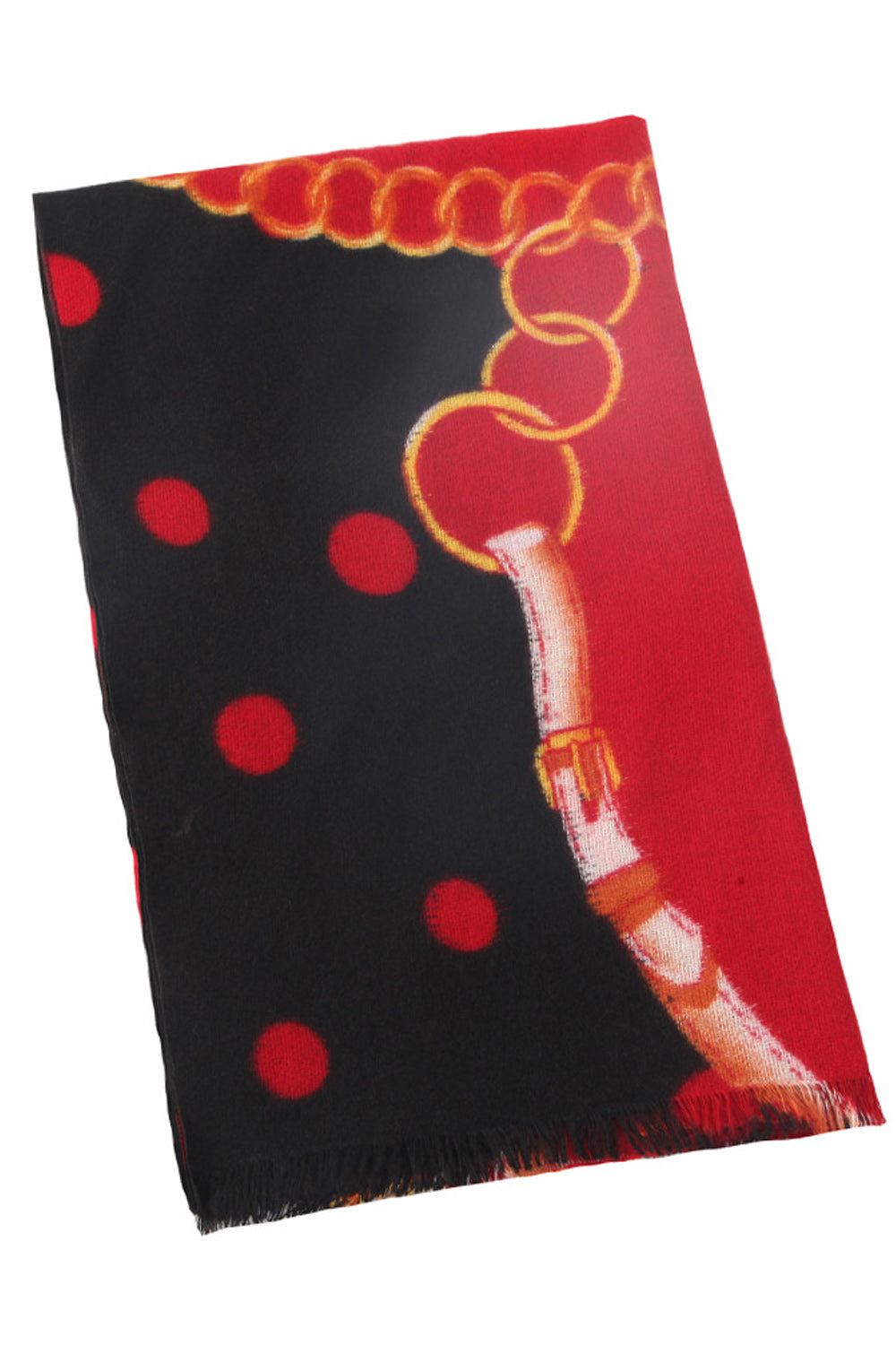 Women Fashionable Warm Long Length Printed Style Muffler