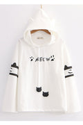 Women Cute Printed Pattern Casual Winter Cozy Hoodie