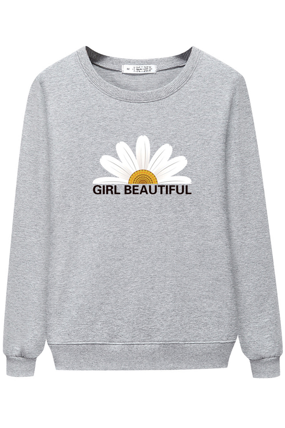Women Trendy Floral Printed Cozy Long Sleeve Stylish Sweatshirt