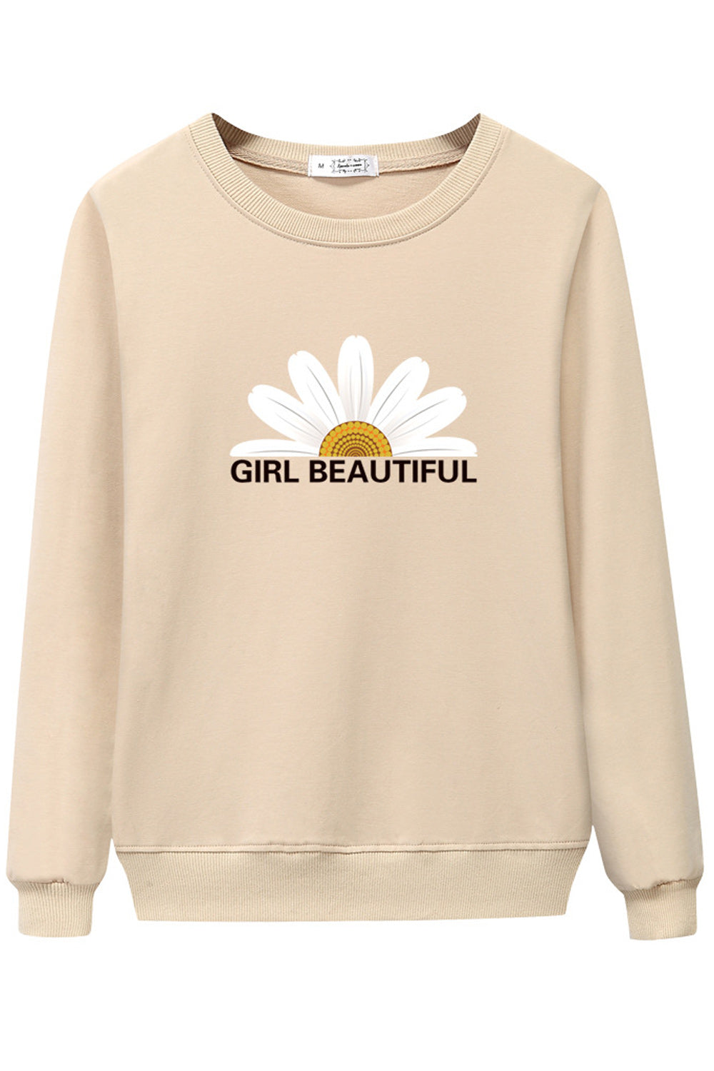 Women Trendy Floral Printed Cozy Long Sleeve Stylish Sweatshirt