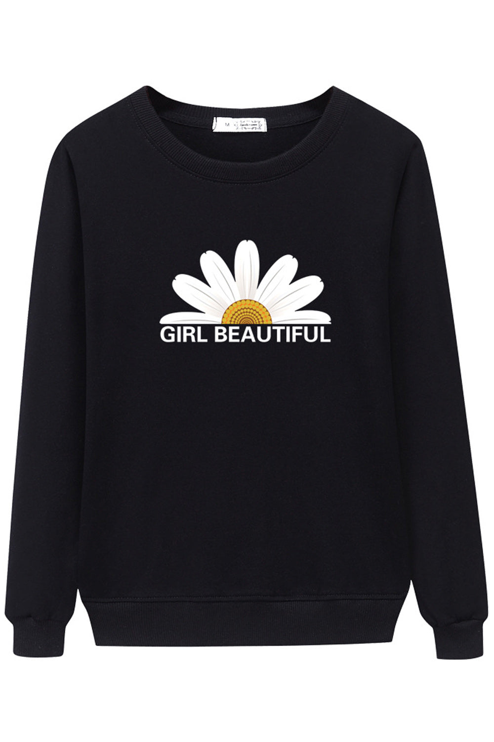 Women Trendy Floral Printed Cozy Long Sleeve Stylish Sweatshirt