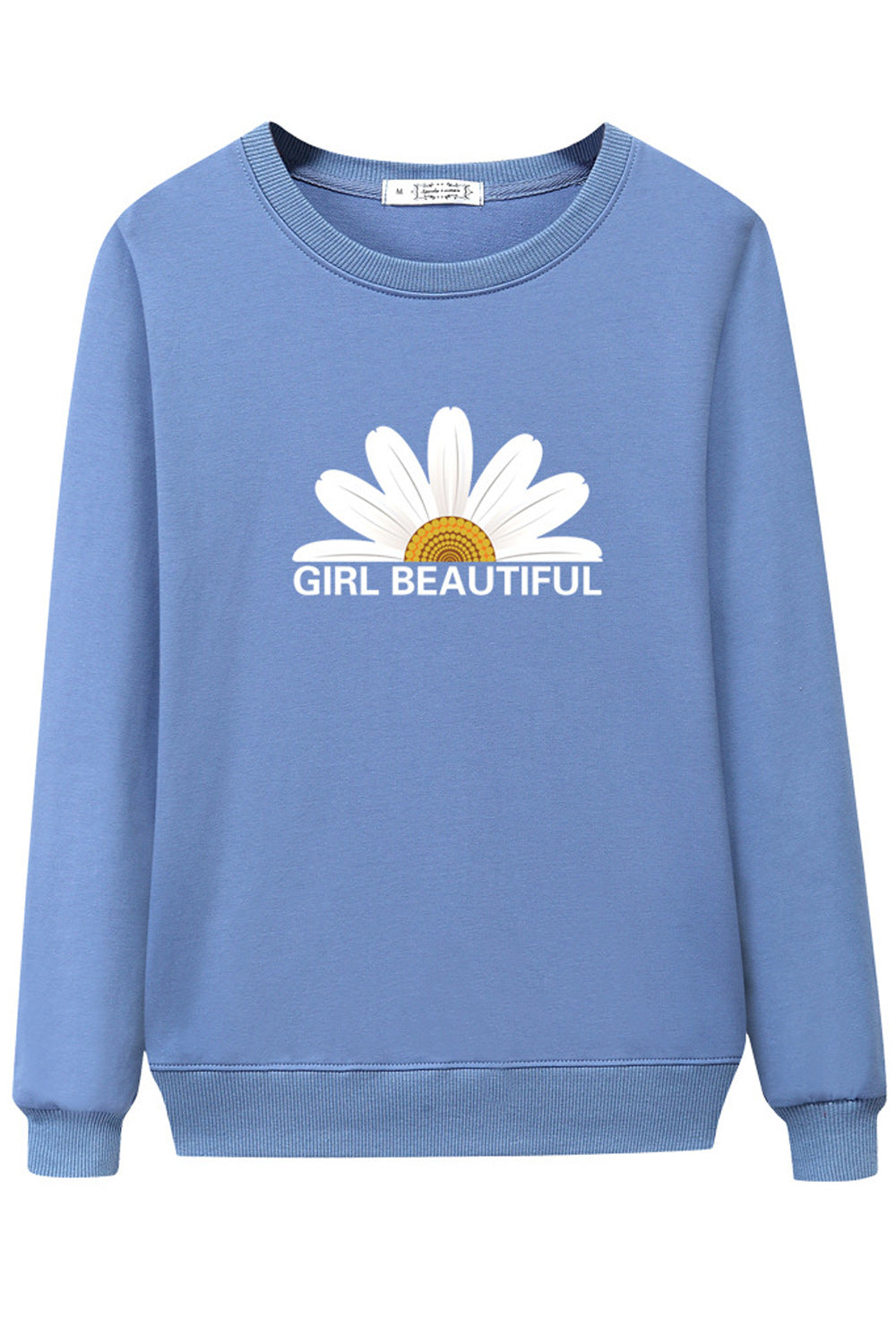 Women Trendy Floral Printed Cozy Long Sleeve Stylish Sweatshirt