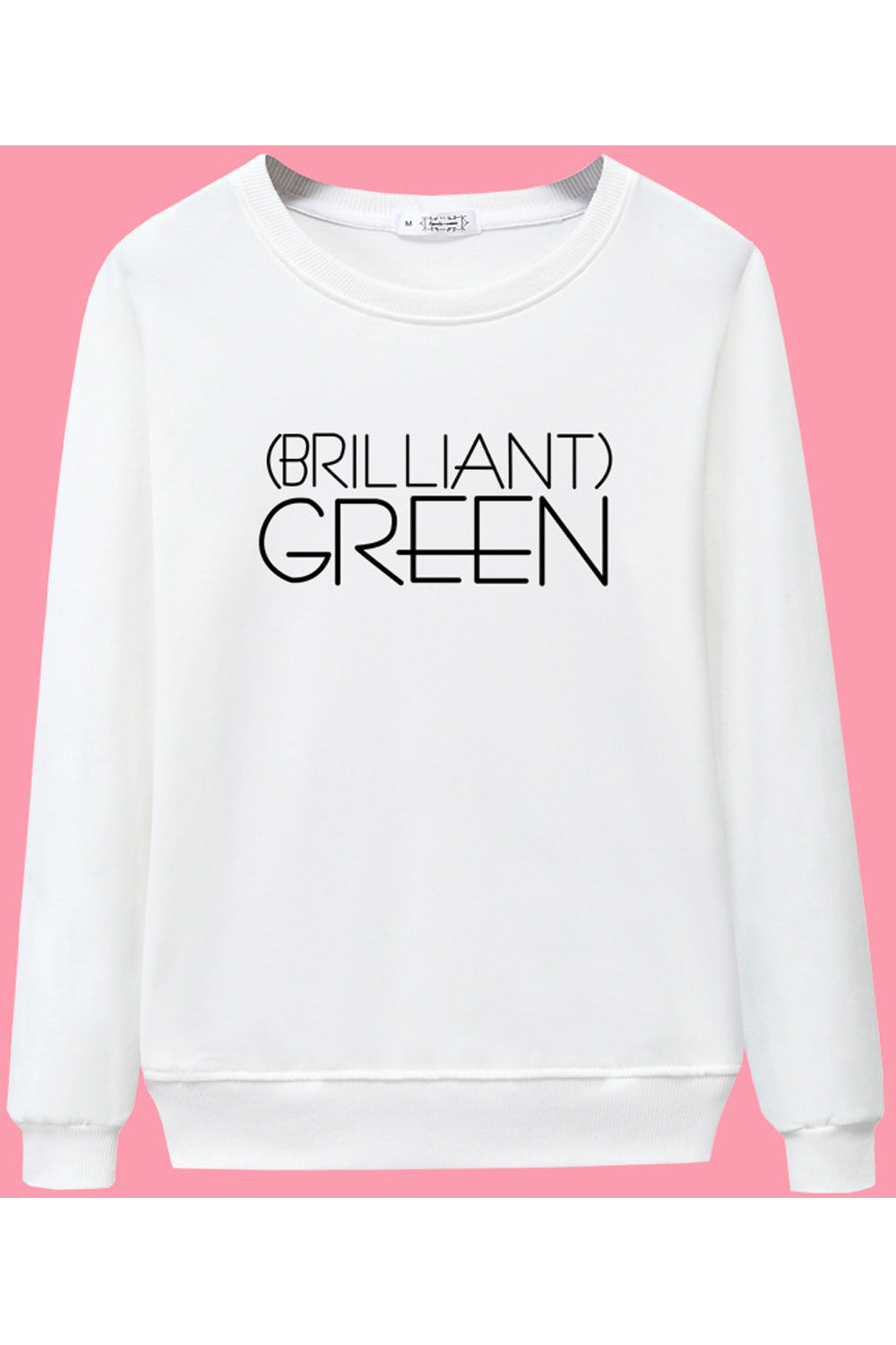 Women Elegant Letter Printed Round Neck Warm Soft Beautiful Sweatshirt