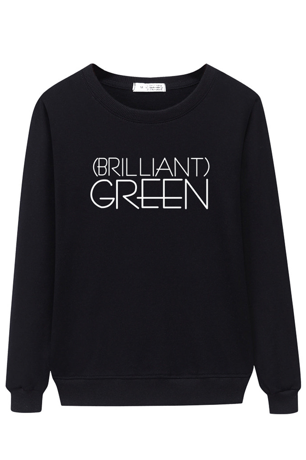 Women Elegant Letter Printed Round Neck Warm Soft Beautiful Sweatshirt