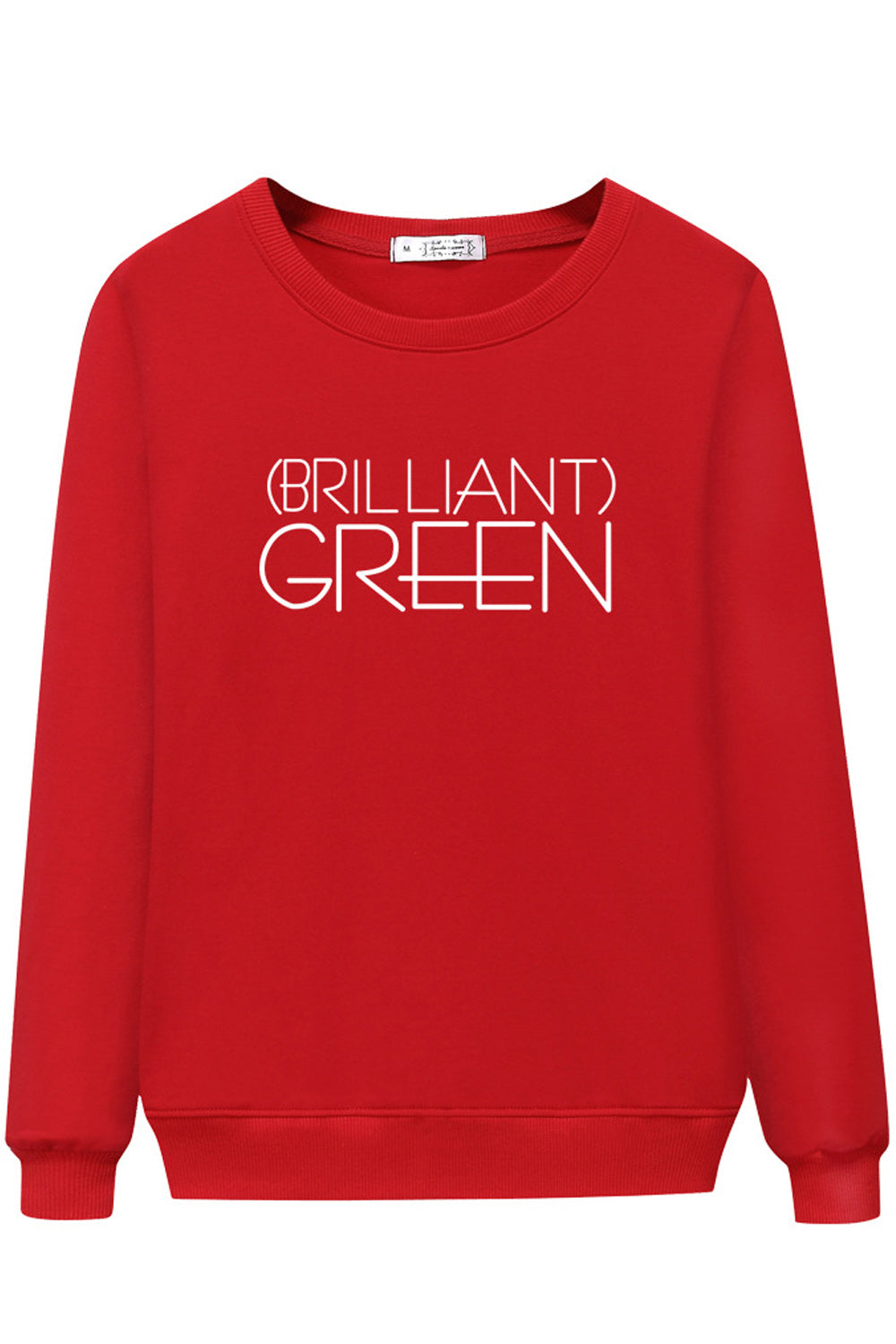 Women Elegant Letter Printed Round Neck Warm Soft Beautiful Sweatshirt