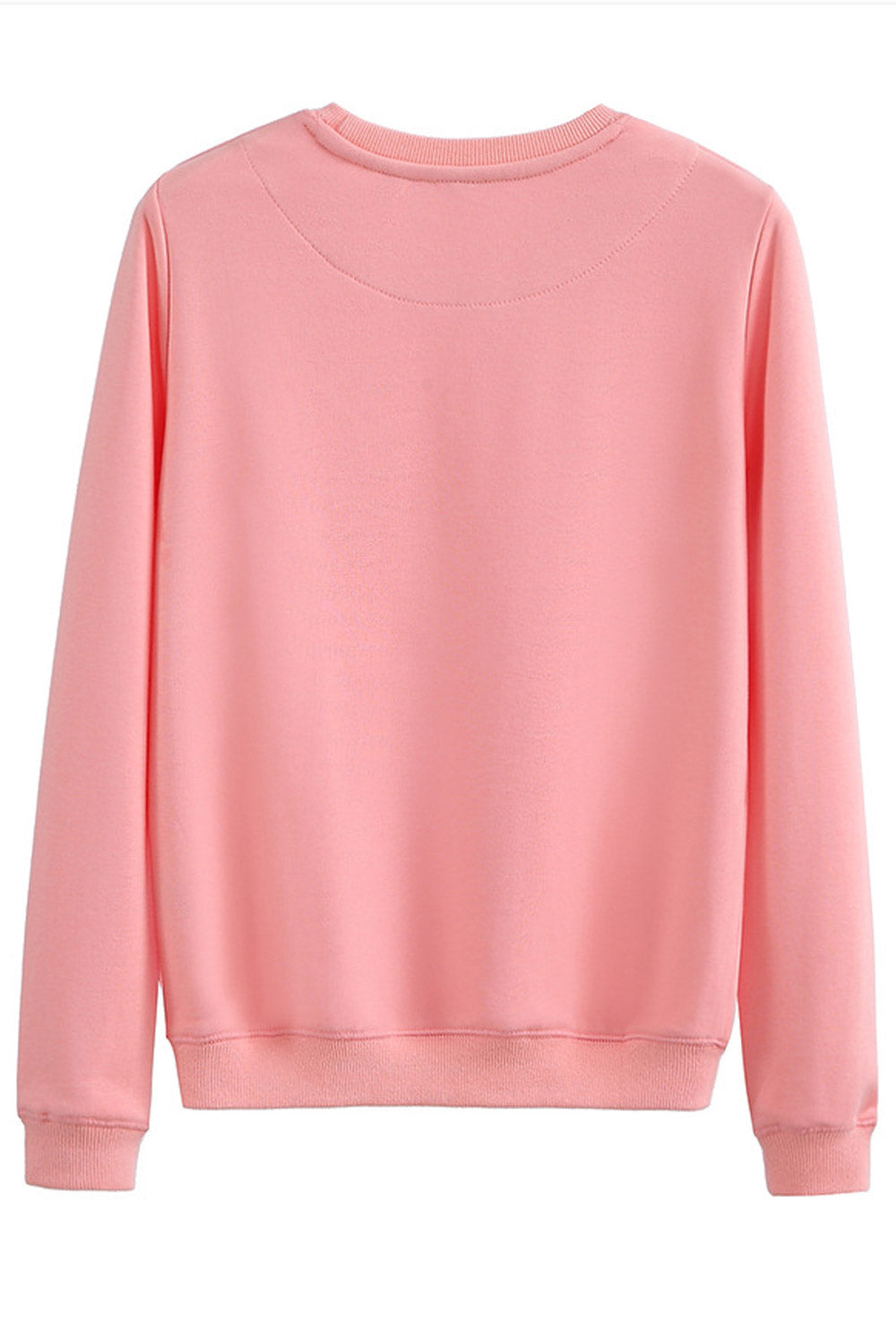 Women Lovely Solid Colored Stretchable Warm Sweatshirt