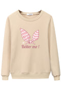 Women Long Sleeve Printed Style Fabulous Winter Sweatshirt