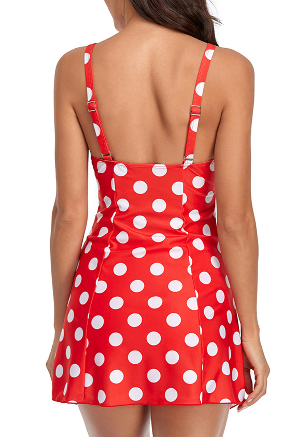 Women Beautiful Printed Pattern Halter Neck Easy Loose Swimwear