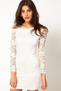Women Boat Neck Slim Fit Sheath Dress