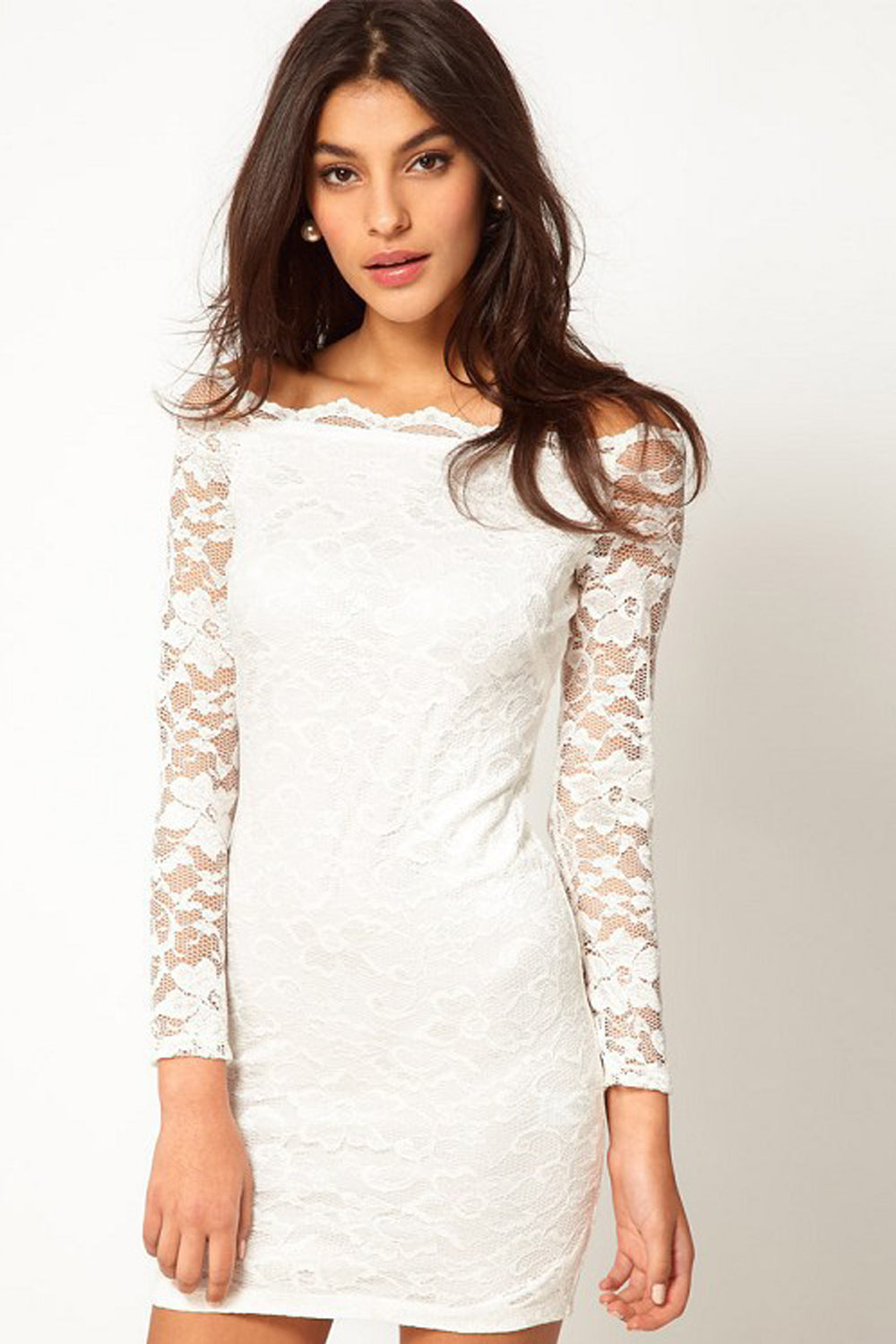 Women Boat Neck Slim Fit Sheath Dress