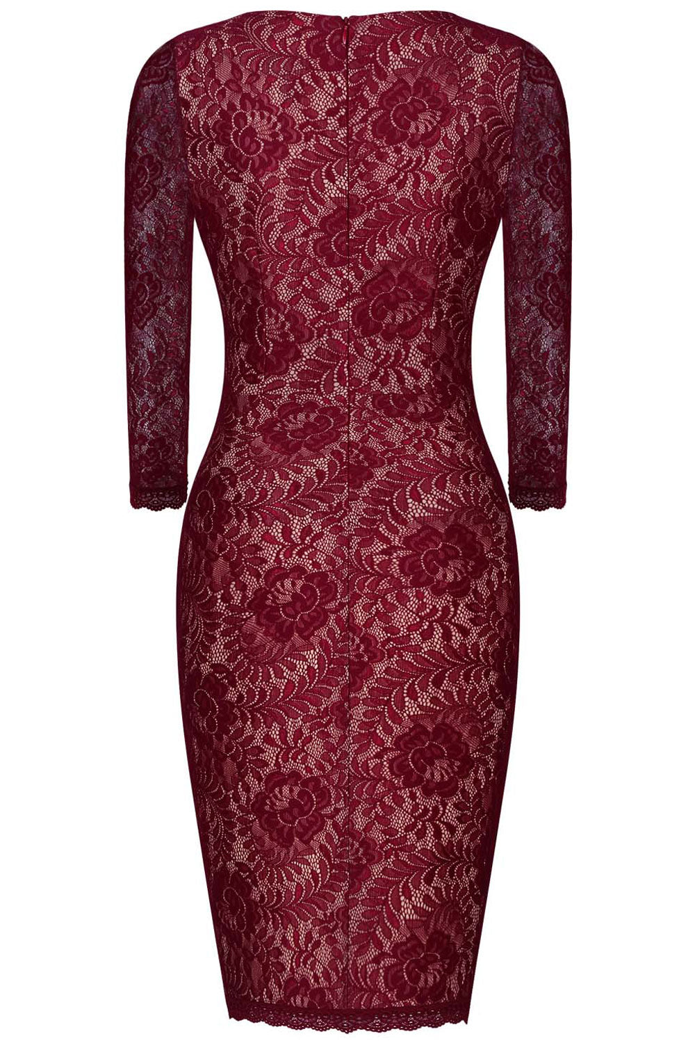 Women Bodycon Celebrity Lace Dresses Candice Swanepoel Dress Maroon Lace Dress
