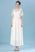 Women's Fairy Brides Long Thin Dress White