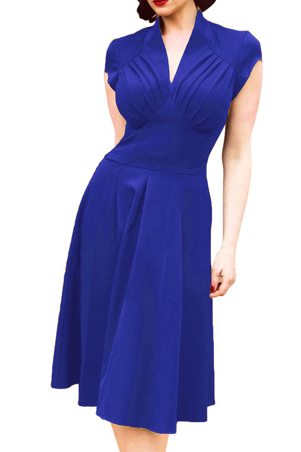 Women Dress V-Neck Stretched Tight Style Dresses