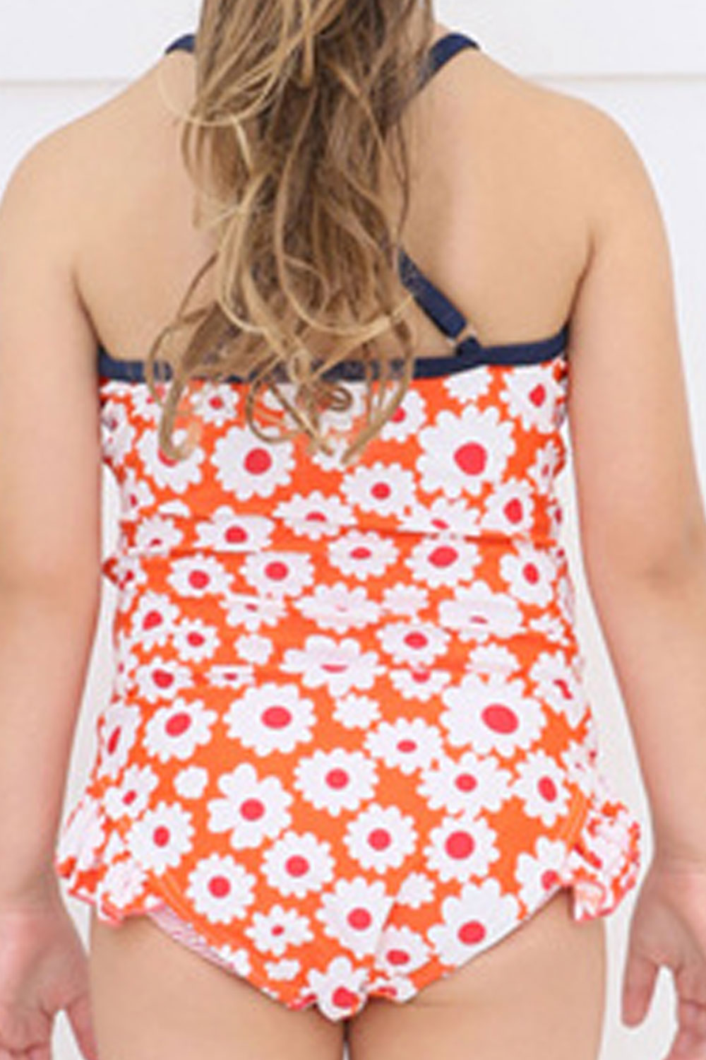 Baby Girls Breathable Flower Printed Summer One Piece Swimwear