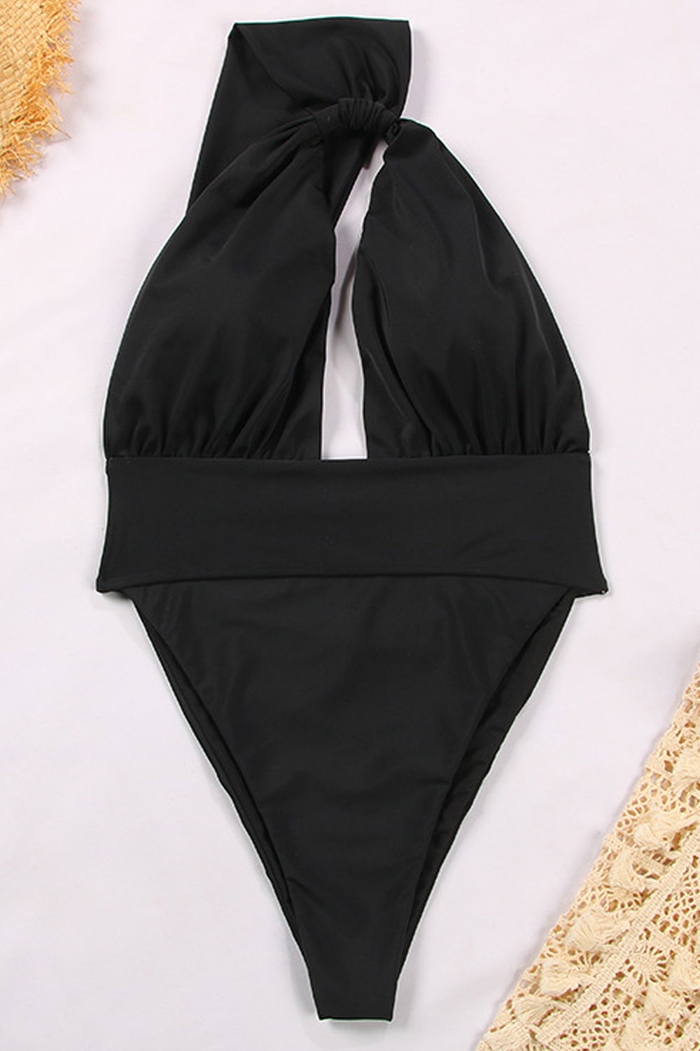 Women One Shoulder Solid Pattern Amazing One Piece Swimwear