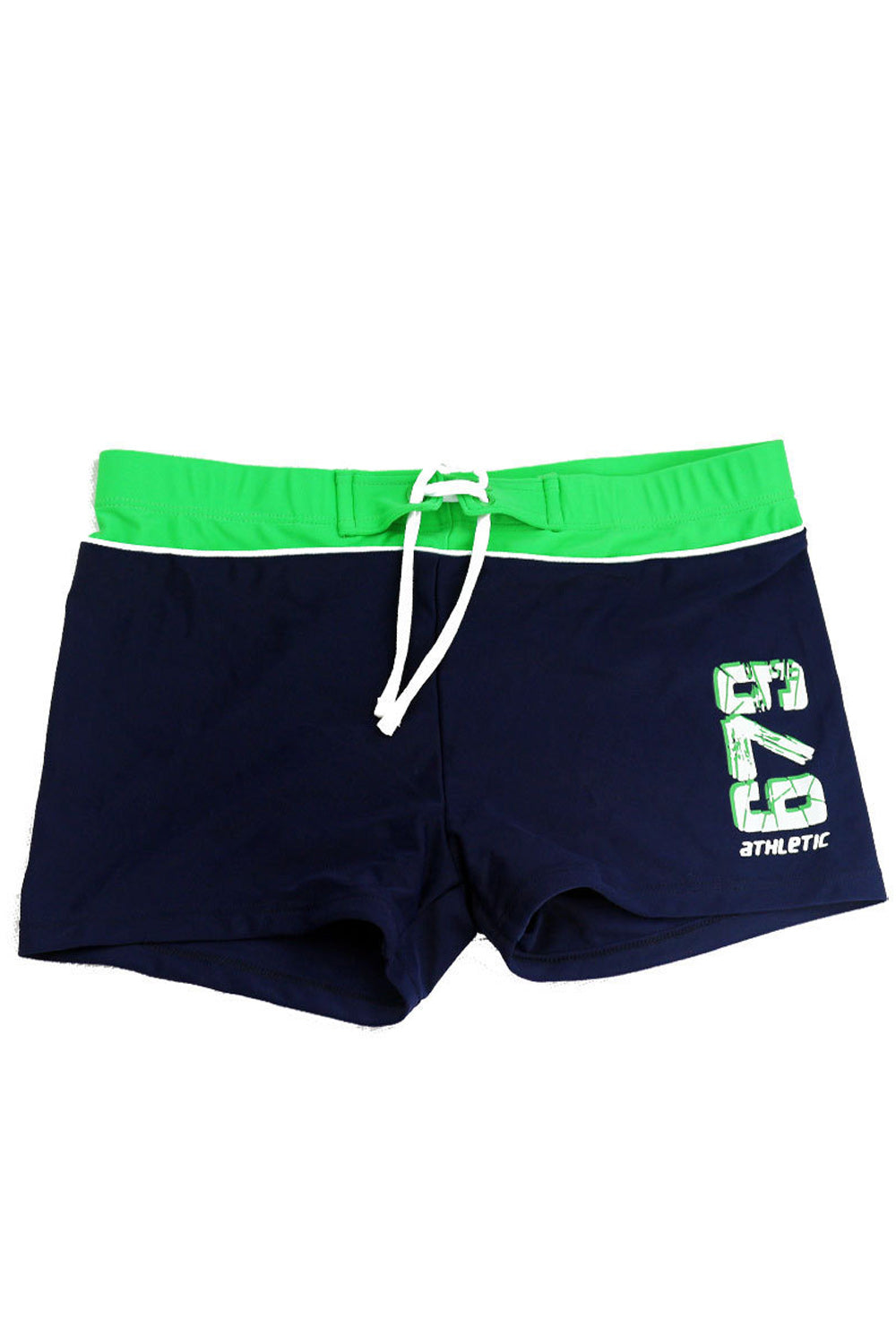 Kids Boys Drawstring Tie Waist Letter Printed Summer Swim Short