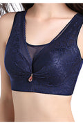 Women Beautiful Lace Up Solid Pattern Full Cup Bra