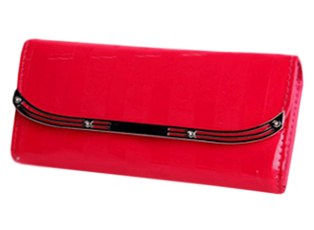 WOMEN'S NEW PATENT LEATHER FIRE REDWALLETS