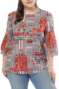 Women Printed Round Neck Stylish Top