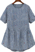 Women V-Neck Loose Fit Casual Top