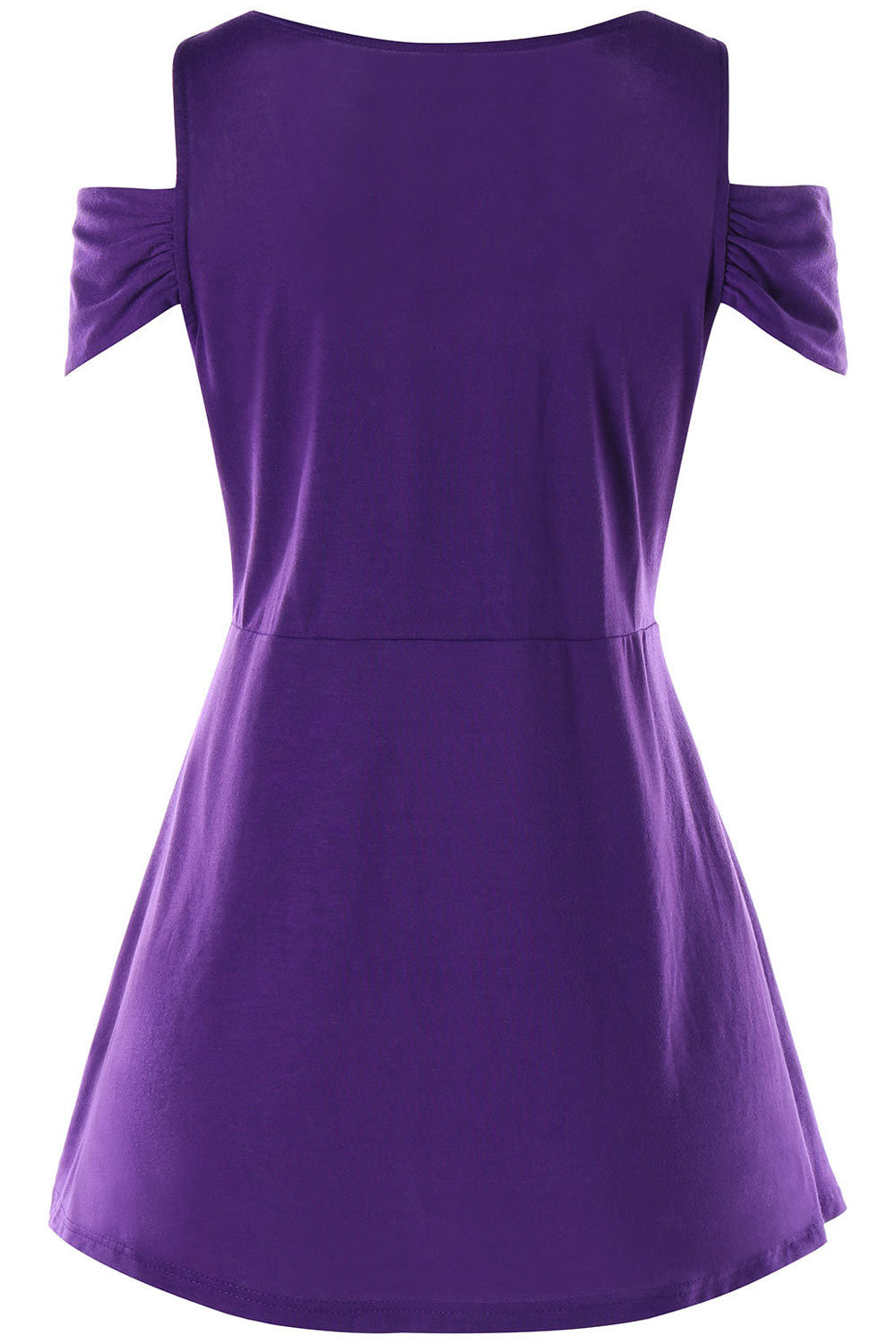 Women Cold Shoulder Sequin Decortaed Top