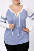 Women Long Sleeve V-Neck Autumn Top