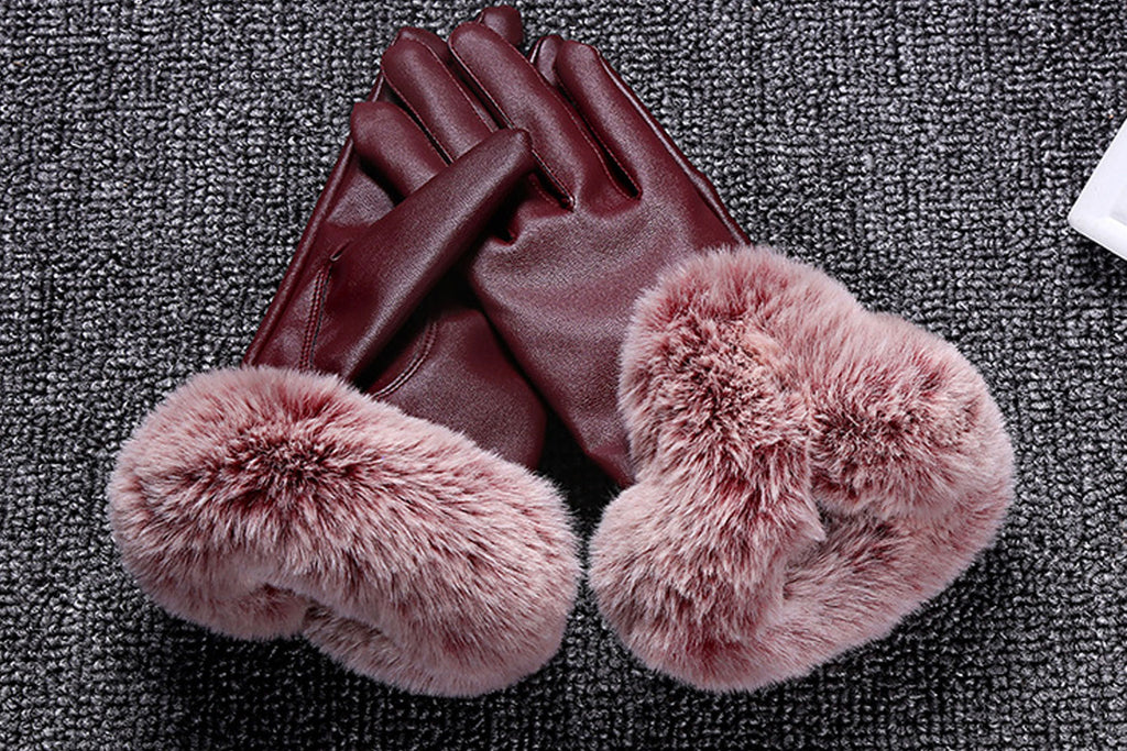 Women Waterproof Stylish Smooth Windproof Gloves